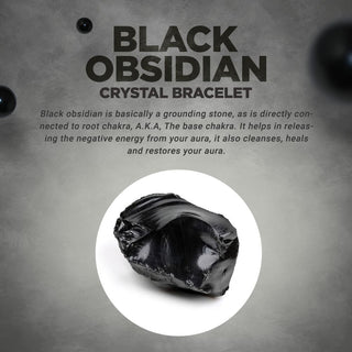 Black Obsidian Crystal Bracelet