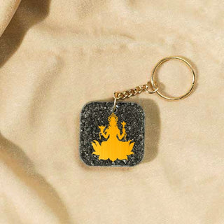 Goddess Laxmi Pyrite Keyring