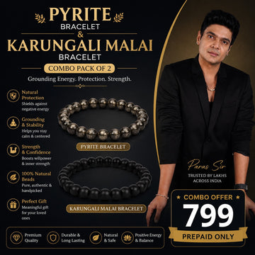 PYRITE AND KARUNGALI BRACELET