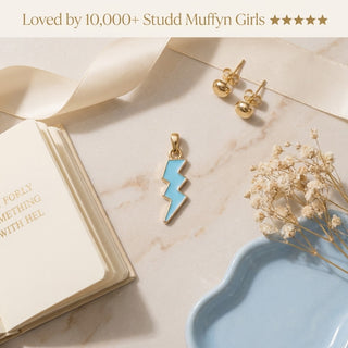 Thunder Pendant  - 24K Gold Tone