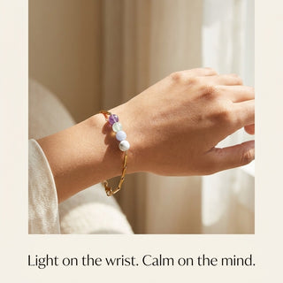 Anxiety Free Rice 24K Gold-Toned Chain Bracelet