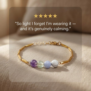Anxiety Free Rice 24K Gold-Toned Chain Bracelet