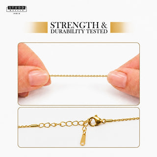 SOLITAIRE PENDANT-24K GOLD PLATED