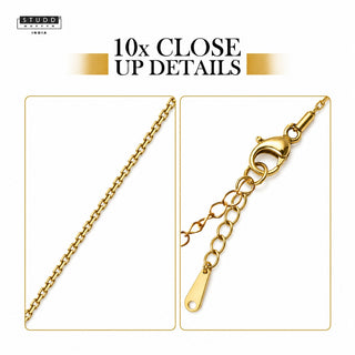 SOLITAIRE PENDANT-24K GOLD PLATED