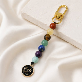 7 Chakra Crystal Keychain