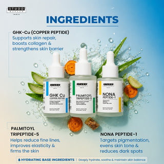 GHK-Cu + Tripeptide-5 + NONA Peptide Serum Trio