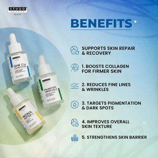GHK-Cu + Tripeptide-5 + NONA Peptide Serum Trio