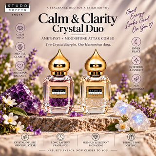 Calm & Clarity Crystal Duo – Amethyst + Moonstone Attar Combo