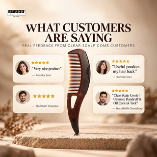 Clear Scalp Comb | Ultimate Dandruff & Oil Control Tool