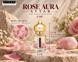Rose Aura Attar — Crystal Infused