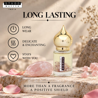 Rose Aura Attar — Crystal Infused
