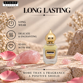 Rose Aura Attar – Crystal Infused Roll-On
