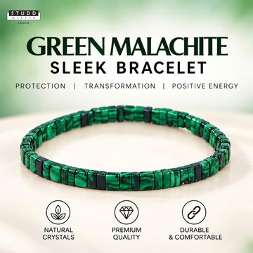 Green Malachite Sleek Bracelet