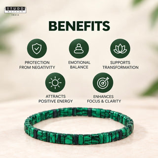 Green Malachite Sleek Bracelet