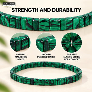 Green Malachite Sleek Bracelet