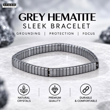 Grey Hematite Sleek Bracelet