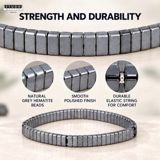 Grey Hematite Sleek Bracelet
