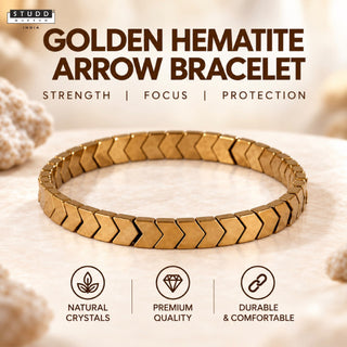Golden Hematite Arrow Bracelet