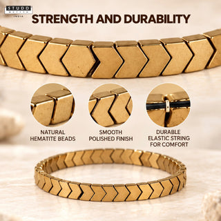 Golden Hematite Arrow Bracelet