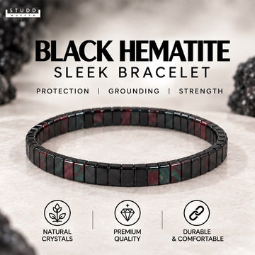 Black Hematite Sleek Bracelet