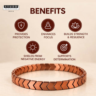 Copper Hematite Arrow Bracelet