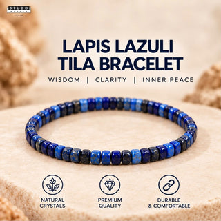 Lapis Lazuli Tila Bracelet
