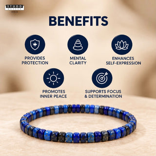Lapis Lazuli Tila Bracelet