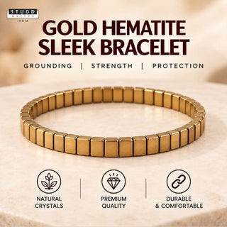 Gold Hematite Sleek Bracelet