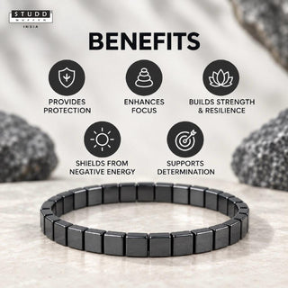 Black Hematite Square Bracelet