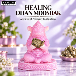 Healing Dhan Mooshak with Natural Pyrite