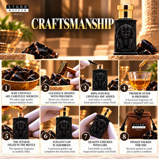 Obsidian King Crystal Infused Attar – 6 ml