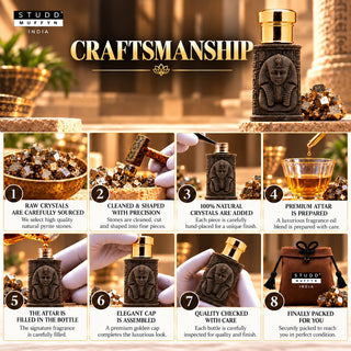 Pyrite King Crystal Infused Attar – 6 ml