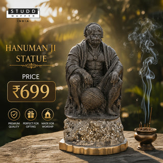Lord Hanumana on Pyrite Geode I Miniature Series