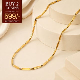 Golden Rice Chain - 24K Gold-Toned