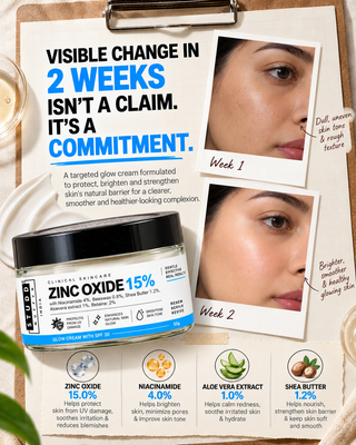Zinc Oxide 15% Glow Cream with SPF 30