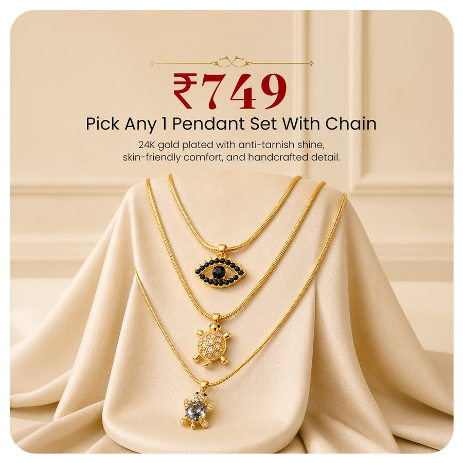 ₹749 · Pendant Set With Chain