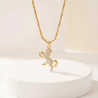 Ride Your Destiny Horse Pendant on Rice Chain