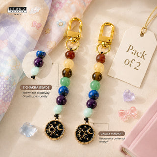 7 Chakra Crystal Keychain