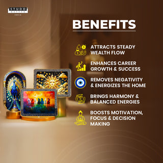 Wealth & Success Crystal Plates [Pack of 3]