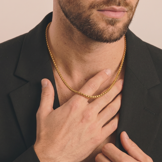 Golden Boxer Chain – 24K Gold Tone