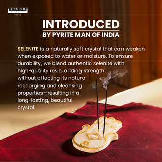 Selenite Incense/Agarbatti Holder