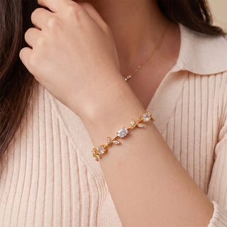 Tulip Bracelet - 24k Gold Plated