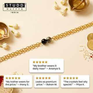Richie Rich Golden Chain Rakhi
