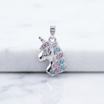 Unicorn Pendant - Silver Toned
