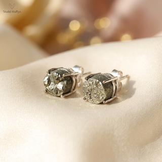 Pyrite Studd Earrings