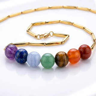 7 Chakra Rice Chain Pendant