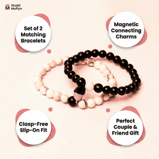 Couple bracelet set with benefit callout chips