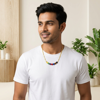 7 Chakra Rice Chain Pendant