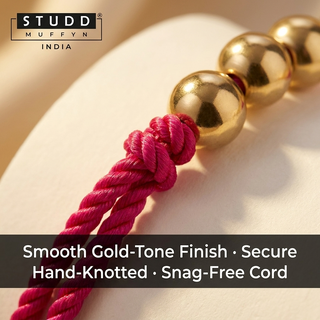 Macro quality proof of the Grounded Grace Rakhi finish with craftsmanship claims