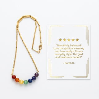 7 Chakra Rice Chain Pendant
